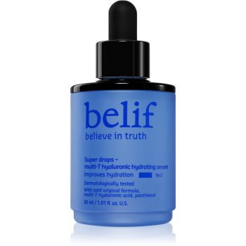 belif Super Drops Multi-7 Hyaluronic Hydrating Serum ser pentru hranire si hidratare profunda cu efect de întărire - imagine 2